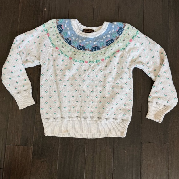 Eddie Bauer Sweaters - Eddie Bauer Cottagecore Vintage Sweater 100% Cotton